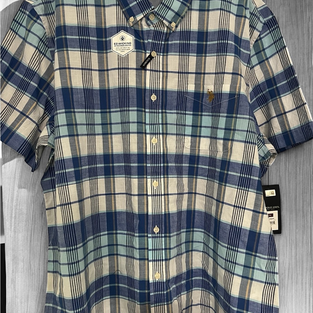 U.S. Polo Assn. Blue Casual Button Down Shirt